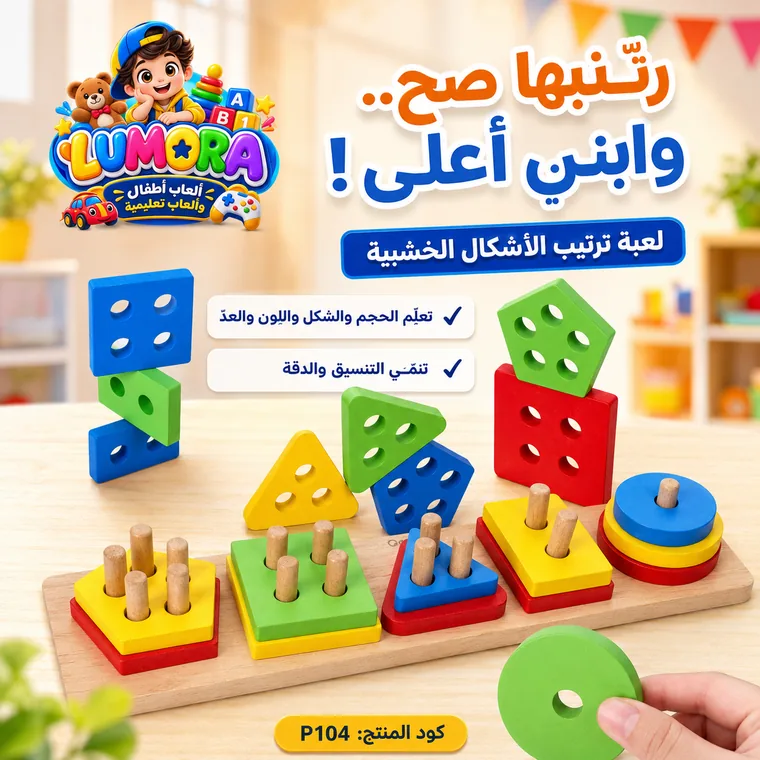 لوحة ترتيب الأحجام والأشكال