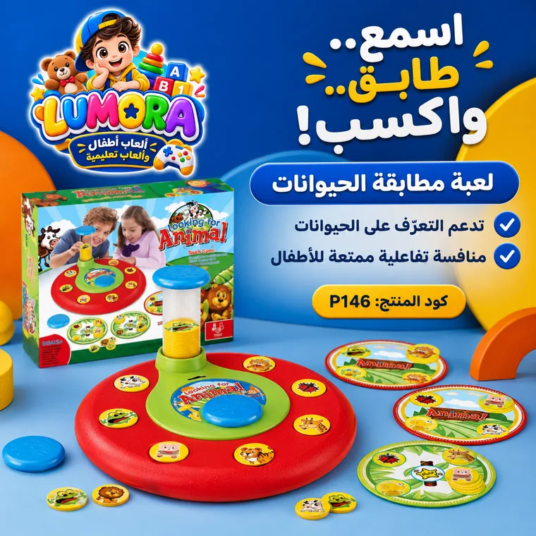 لعبة مطابقة أصوات الحيوانات