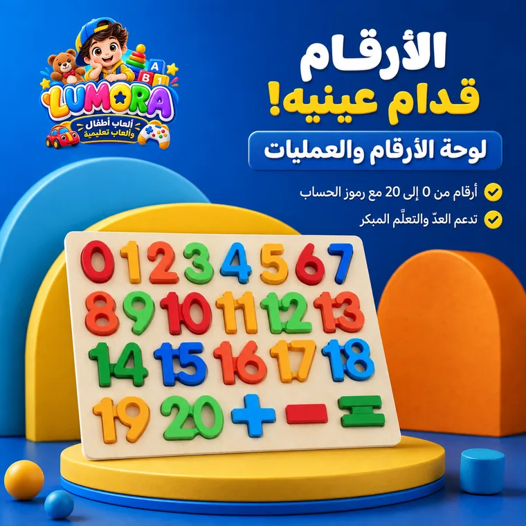 لوحة أرقام وعمليات فوم