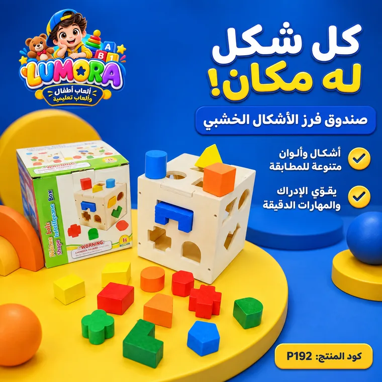 صندوق فرز الأشكال والمكعبات