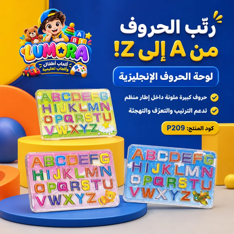لوحة الحروف الإنجليزية الكبيرة