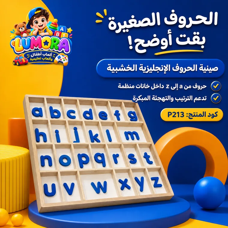 لوحة الحروف الإنجليزية الصغيرة