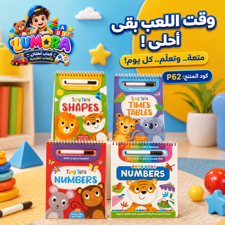 كتب أنشطة الأرقام والأشكال