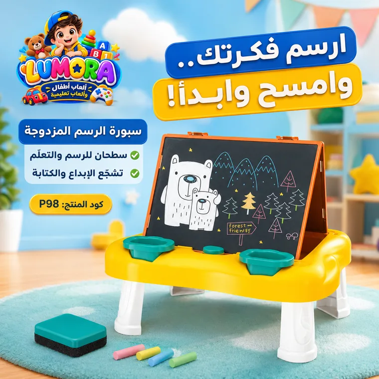 لوحة رسم مغناطيسية قابلة للمسح